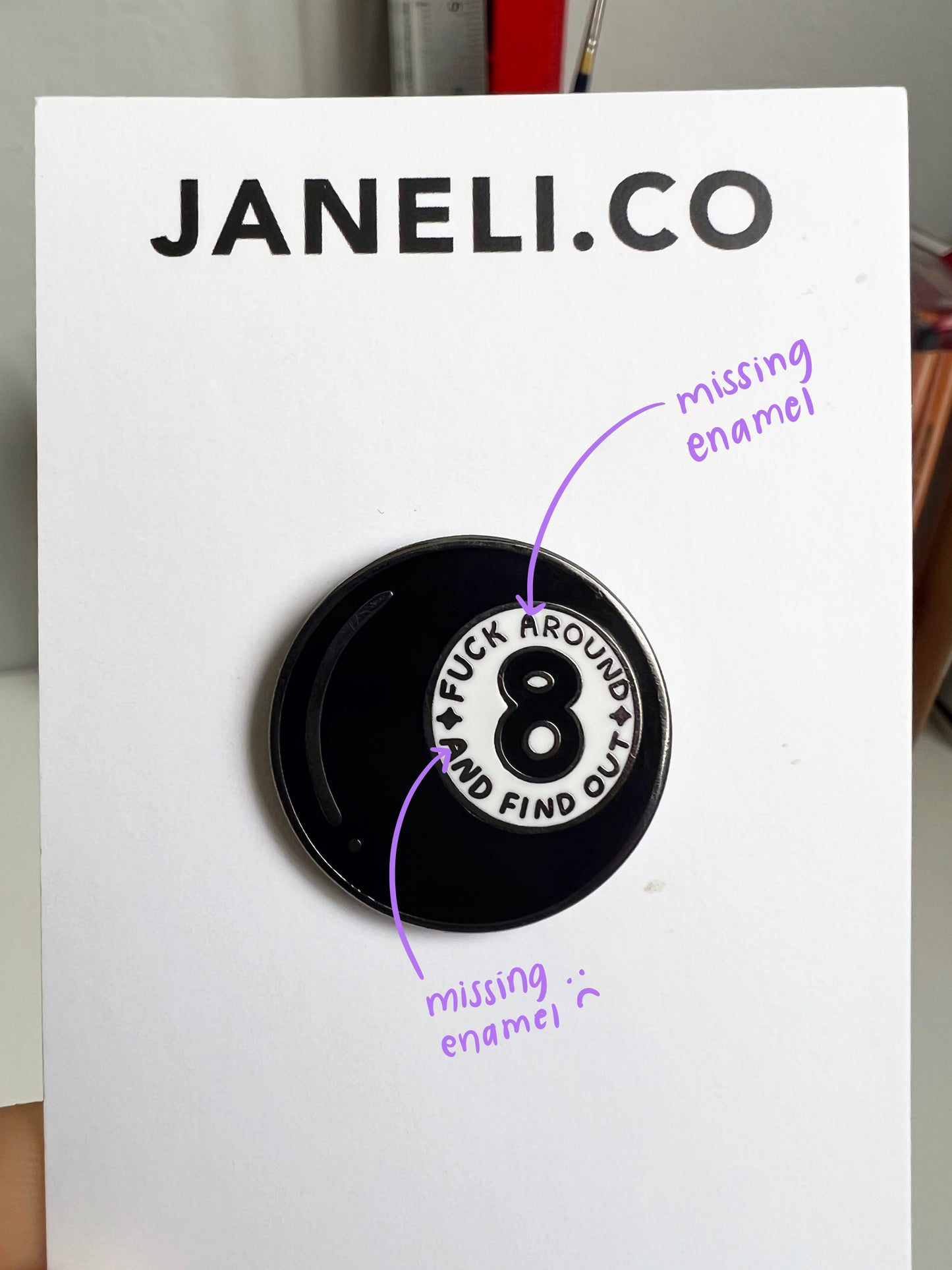 Fuck Around and Find Out Enamel Pin (Imperfect)