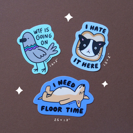 Mini Sticker Pack Trio